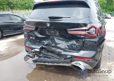 2022 BMW X3 xDrive30I from USA, damaged, VIN 5UX53DP06N9K32419